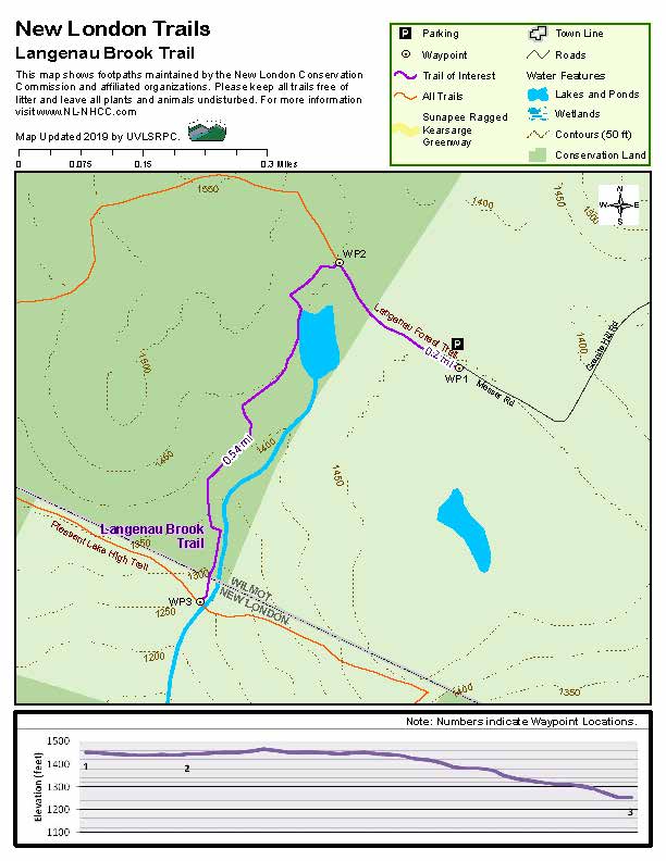 Langenau Brook Trail Map
